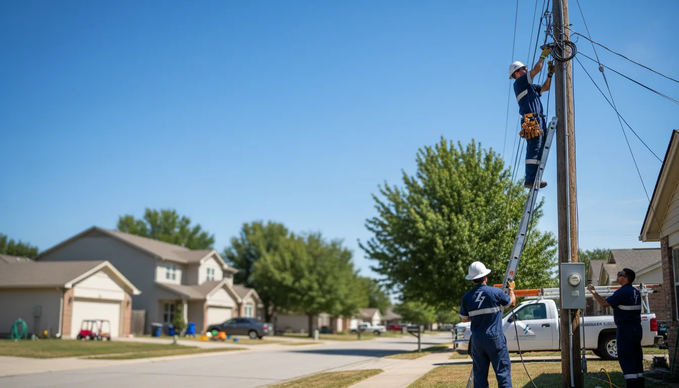 Residential electrician providing installation services in Mill Creek, IN